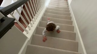 Grant Going Down Stairs