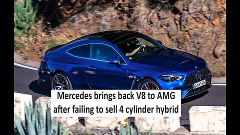 Mercedes brings back V8 no one wants a I4 AMG