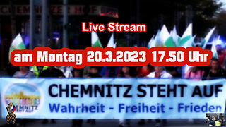 Live Stream am 20.3.2023 ab 17.50 Uhr aus Chemnitz