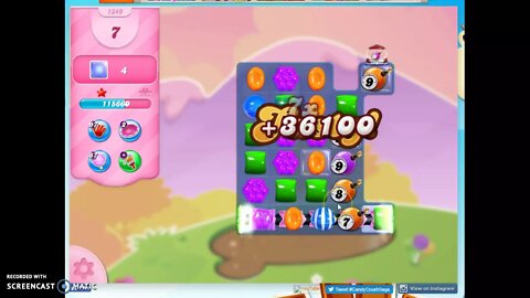 Candy Crush Level 1349 Audio Talkthrough, 1 Star 0 Boosters