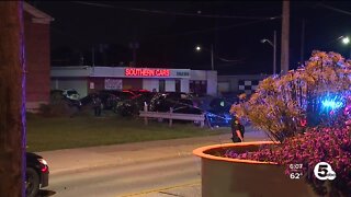 East Cleveland Police chase ends in crash at car dealership