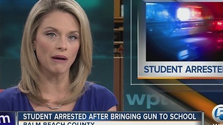 Student arrested after bringing gun to school