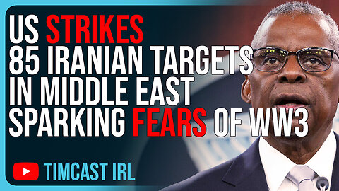 US STRIKES 85 Iranian Targets In Middle East Sparking FEARS Of WW3