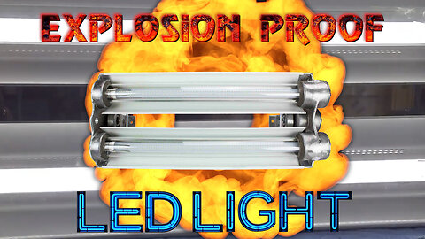 Explosion Proof Paint Spray Booth LED Lighting - 2 Foot, 2 Lamp Fixture