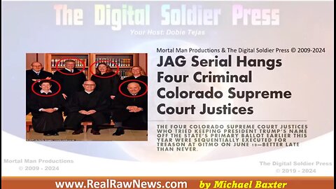 JAG SERIAL HANGS 4 CRIMINAL COLORADO SUPREME COURT JUSTICES FOR TREASON.