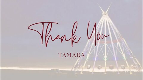 Thank You Tamara!