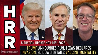 Situation Update, 11/16/22 - Trump announces run, Texas declares invasion...