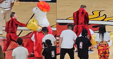 Conor McGregor Reportedly Sends Heat Mascot to ER After Punch During Halftime Show