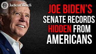 Biden Senate Records HIDDEN by University of Delaware Judicial Watch Sues for Access!