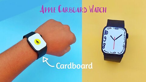 How To Make Apple Watch Using Cardboard | Creative gadgets