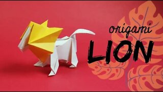 How to make an easy origami lion (Rob Snyder)