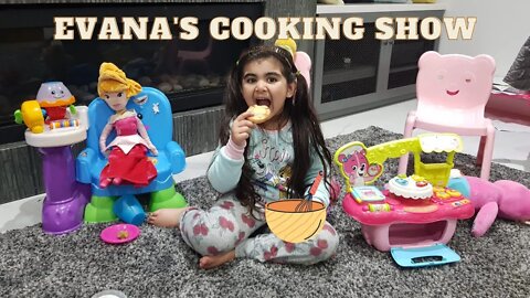 Evana Pretend Play Cooking with Baking utensils for Kids!!!