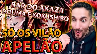 [REACT] Akaza, Douma & Kokushibo (Kimetsu No Yaiba) - Lua de Sangue | Okabe feat. #M4rkim & #AniRap