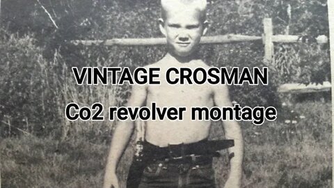 Vintage Crosman co2 revolver montage