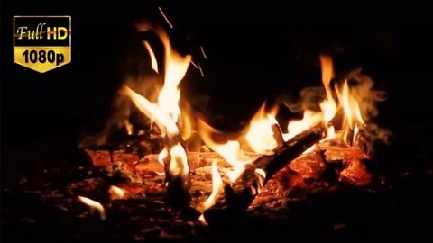 RELAXING EMBERS FIRE. With a Real Fire Soundtrack. For Relaxation, Ambience & Study.