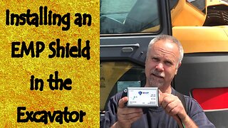 Installing EMP Shield in the Volvo Excavator