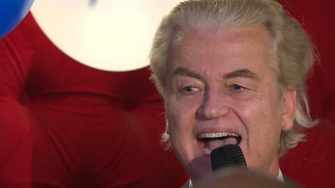 Far-right Wilders celebrates exit poll Dutch election win