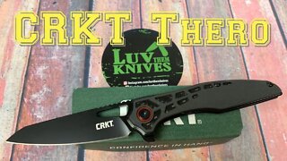 CRKT 6290 Thero TJ Schwarz design / Includes Disassembly / lightweight gent carry / great design