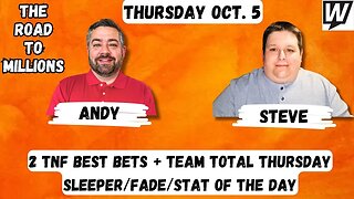 2 TNF Best Bets, Team Total Thursday, NFL Fade/Sleeper of the Day + Tips, Picks and Predictions