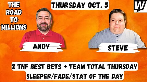 2 TNF Best Bets, Team Total Thursday, NFL Fade/Sleeper of the Day + Tips, Picks and Predictions