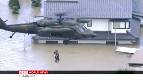 Massive Rainfall Washes Away Homes In Japan!