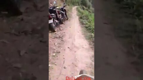 dangerous steep road