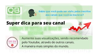 #Direcione #plublico de outro #canal que você é #inscrito, para seus #vídeos do #Youtube