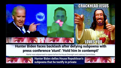 Hunter Biden Crackhead Jesus Mocks Americans Exposes Broken Two Tier Justice System On World Stage