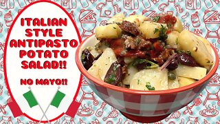 ANTIPASTO POTATO SALAD!! NO MAYO HERE!!