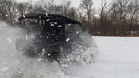 Yamaha RMAX fun in the mud and snow