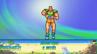 Windjammers 🥏 : Arcade Mode - K.Wessel 🇩🇪