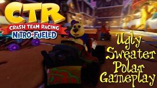 Crash Team Racing: Nitro Fueled - Ugly Sweater Polar Gameplay - PlayStation 4 😎Benjamillion