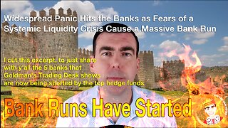 EXCERPT: More Bank Failures Are Imminent as Liquidity Crisis Exposes Major Problems With the Banks