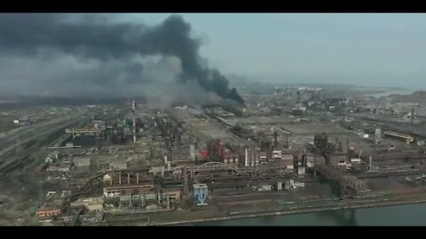 Azovstal Plant In Mariupol Iron And Steel Works April 18, 2022