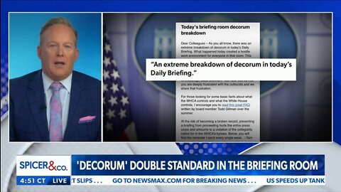 White House Briefing Room "Decorum" Double Standard