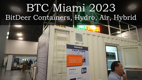BitDeer Containers, Hydro, Air, Hybrid - Bitcoin Miami Conference 2023