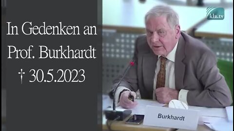 In Gedenken an Prof. Burkhardt