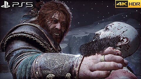 God of War 5 Ragnarok - THOR Vs Kratos Boss Fight PS5 (4K 60FPS) Full Fight Gameplay