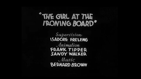 1934, 8-23, Merrie Melodies, Girl at the ironing board