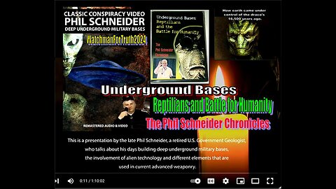 Deep Underground Military Bases - With Phil Schneider 1995 *Remastered*