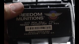 Freedom Munitions 55gr REMAN .223 Ammo Vs. Hornady 55gr FMJBT Handloads (Shooters World TAC Powder)