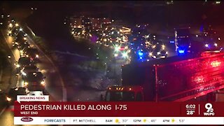 I-75 closed for 5 hours after fatal pedestrian strike