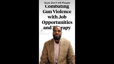 Combat Gun Violence with Jobs and Therapy