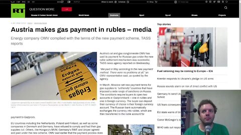 Austria's OMV and other companies agree to make gas payments in rubles