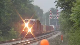 CSX S825 Military Train from Sterling, Ohio July 1, 2023