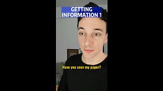 Where is my paper?｜Getting Information Lesson 1 · English for Beginners #learn #english