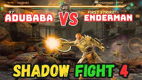 ADUBABA VS ENDERMAN Epic Duels in Shadow Fight 4 Ultimate Warrior Showdown Shadow Fight 4 Gameplay