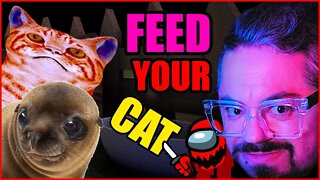 Our cat is a HUNGRY demon! | FEED YOUR CAT (All Endings)