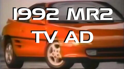 1992 MR2 SW20 TV Ad