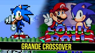 Jogo do Mario só que tem SONIC - Sonic Boll 2.0